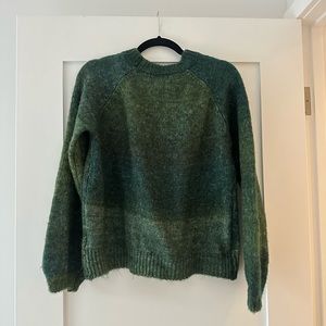 Rumours ombre green knit sweater, size M